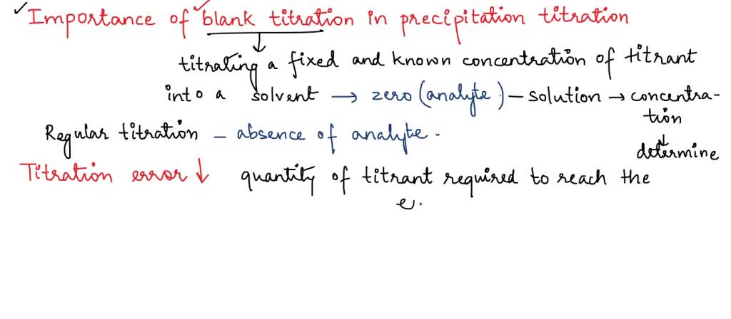 SOLVED: 2. Explain the importance of performing blank titration in ...