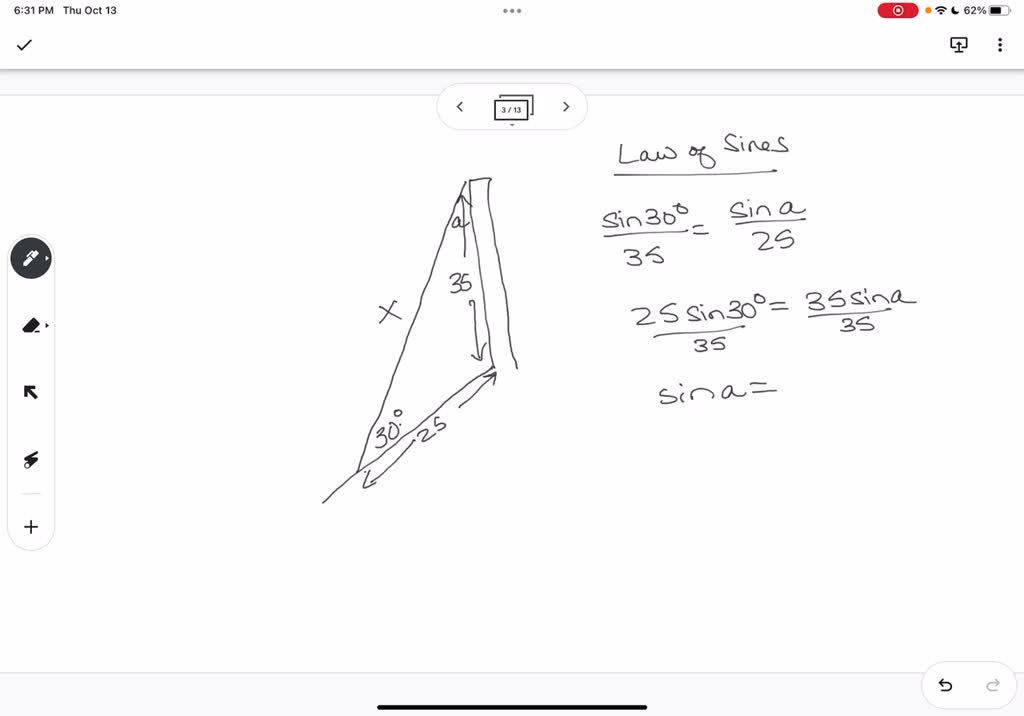 solved-a-vertical-pole-35m-high-standing-on-sloping-ground-is-braced