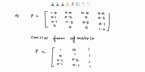 consider-the-four-state-markov-chain-0123-whose-transition-probability-matrix-is-given-by-p-10-00-00-00-01-02-05-02-01-02-06-01-00-00-00-10-1-2-0-02-05-1-02-06-p-q-and-the-transition-probabi-85451