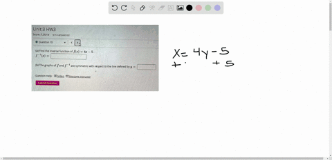 unit-3-hw3-score-72514-814-answered-question-10-a-find-the-inverse-function-of-fz-4-2-b-the-graphs-of-f-and-f-are-symmetric-with-respect-to-the-line-defined-by-y-question-help-dydeo-message-88893