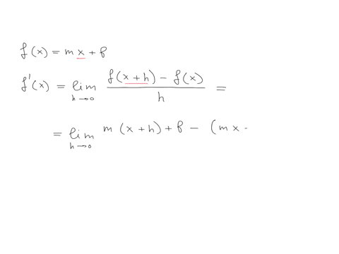 find-the-derivative-of-the-function-using-the-definition-of-derivative-fx-mx-b-fx-state-the-domain-of-the-function-enter-your-answer-using-interval-notation-state-the-domain-of-its-derivativ-88048