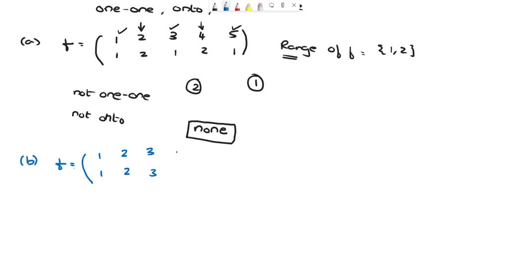 SOLVED: For each of the functions below whose domain and codomai ...