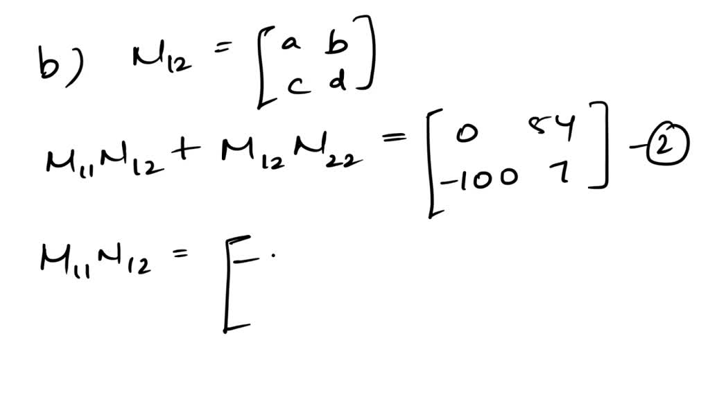 SOLVED: block matrix is a matrix made up of smaller matrices arranged ...