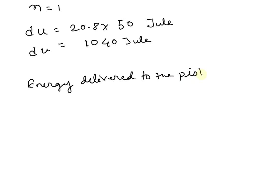 The temperature of the gas drops by 50 K as it expands in an adiabatic