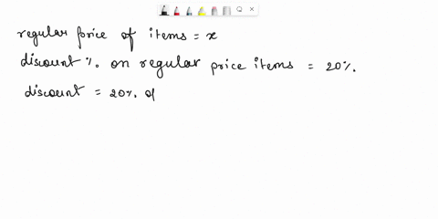 a-store-is-discounting-all-regularly-priced-merchandise-by-20-find-a-function-f-that-computes-the-sale-price-of-an-item-having-a-regular-price-of-x-if-an-item-normally-costs-8025-what-is-its-23558