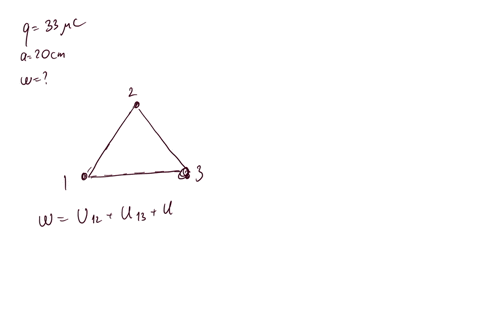 three-identical-point-charges-33-c-are-placed-at-the-corners-of-an-equilateral-triangle-that-has-20-cm-sides-how-much-work-in-units-of-j-is-required-to-assemble-this-charge-arrangement-start-46427