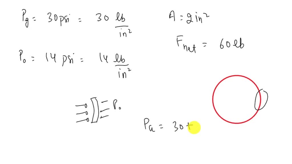SOLVED A tire pressure gauge reads 30 psi when the atmospheric