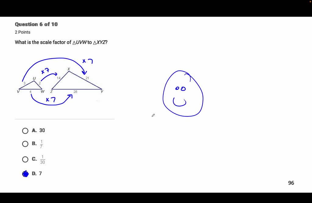 Solved What Is The Scale Factor From Abc To Xyz 1 1 1 3 2 1 E Mw 0