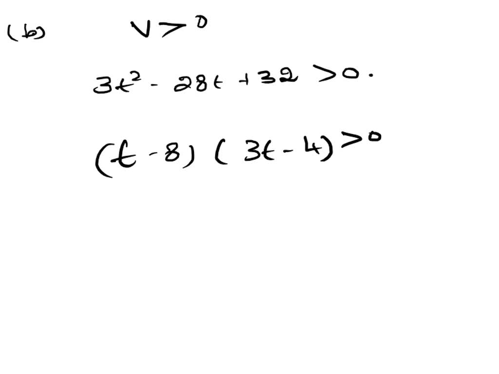 SOLVED: The function s(t) describes the motion of a particle along a ...