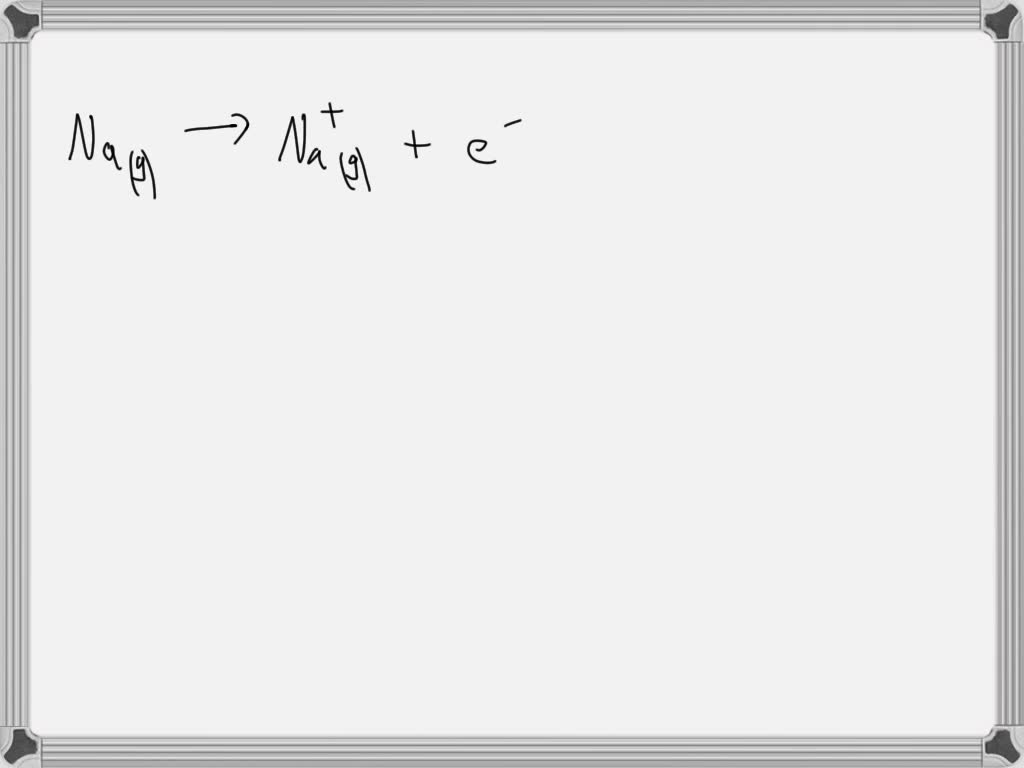 SOLVED: Which equation correctly represents the first ionisation of ...