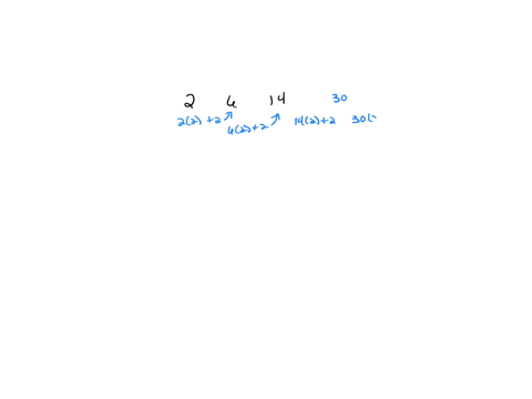 1-find-the-next-three-terms-of-each-recursive-sequence-a-2-6-14-30-b-1-2-5-26-c-23-2-6-18