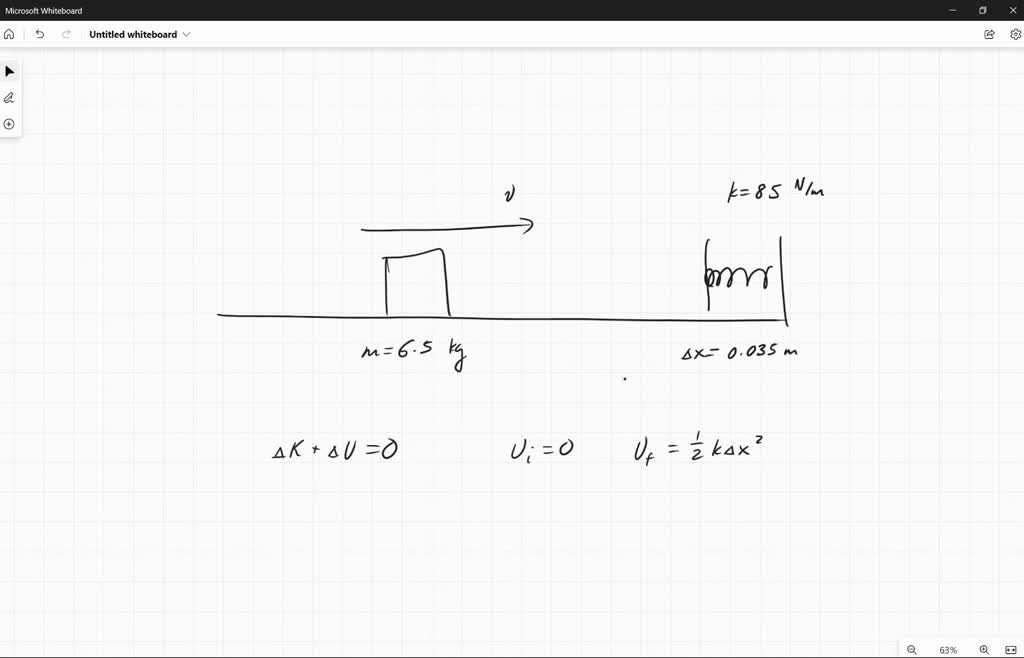 SOLVED A horizontal spring with spring constant 85 N/m extends outward