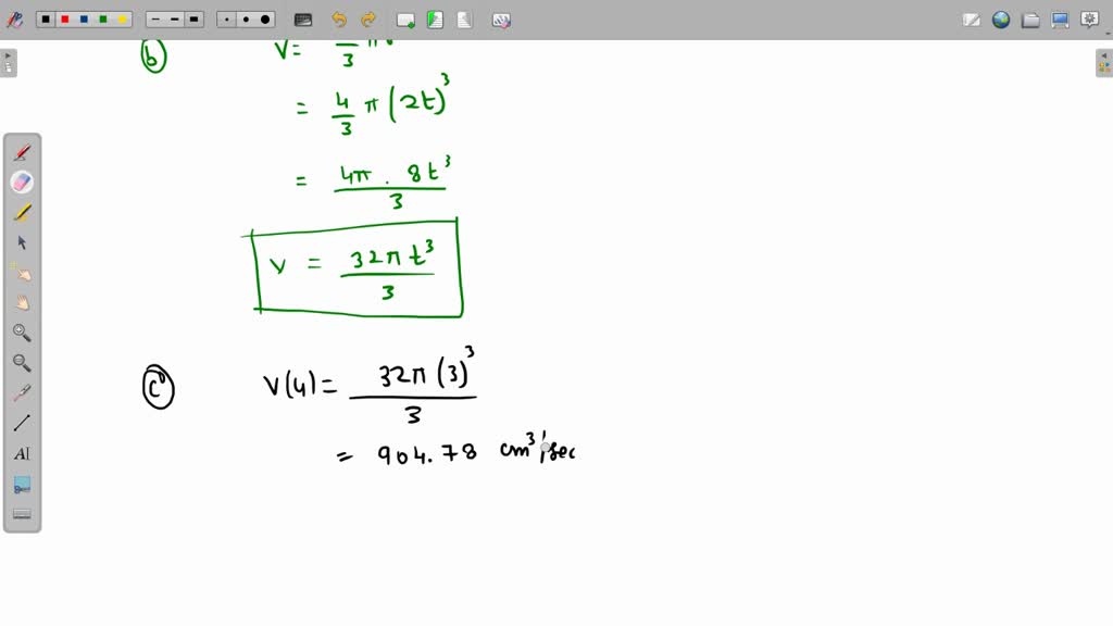 Solved 4 Spherical Balloons Are Inflated Such That The Radius Of The