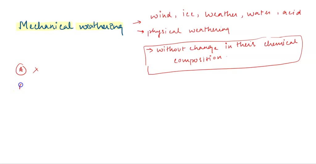 SOLVED: Which are causes of mechanical weathering? Check all that apply