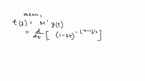 let-y-n-1s-22-where-y-2-n1-so-that-s-2-is-the-sample-variance-of-an-iid-sample-of-n-2-random-variables-noting-that-a-2-random-variable-has-mgf-mt-1-2t-2-show-that-the-mean-and-variance-of-y-41718