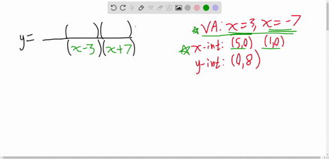 write-an-equation-for-a-rational-function-with-vertical-asymptotes-of-x-3-and-x-7-intercepts-at-50-and-10-y-intercept-at-08-use-y-as-the-output-variable-you-may-leave-your-answer-in-factored-12322