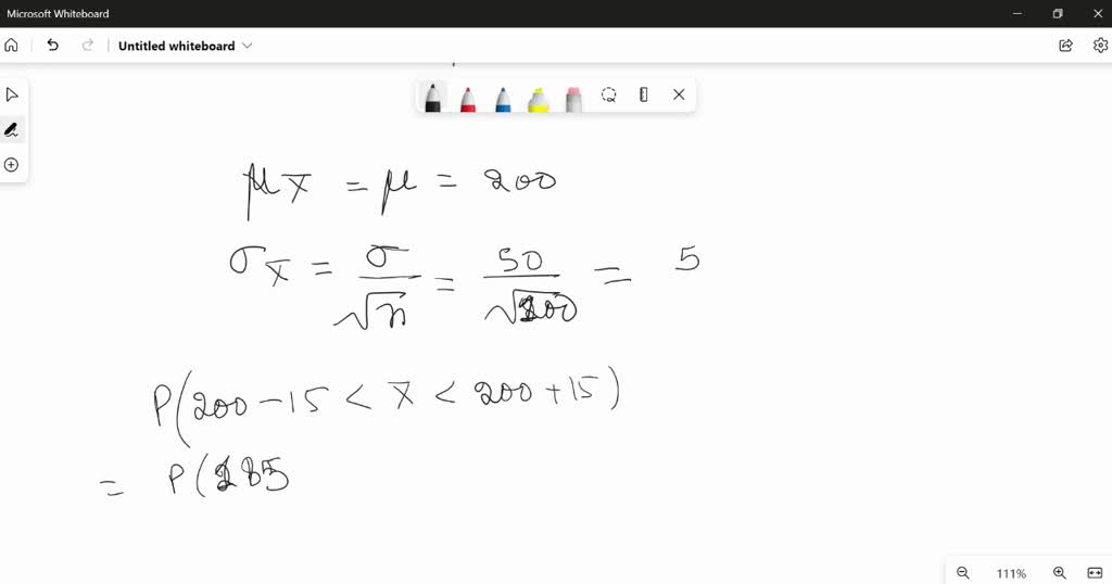 solved-a-population-has-a-mean-of-300-and-a-standard-deviation-of-50