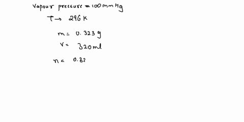 the-vapor-pressure-of-liquid-carbon-tetrachloride-ccl-100-mm-hg-at-296-k-0224-sample-of-liqud-ccly-1s-placed-in-closed-evacuated-380-ml-container-at-temperature-of-296-k-assuming-that-the-te-84813