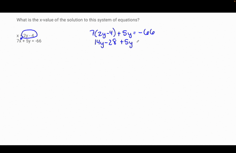what-is-the-x-value-of-the-solution-to-this-system-of-equations-x-2y-4-7x-5y-66-32957