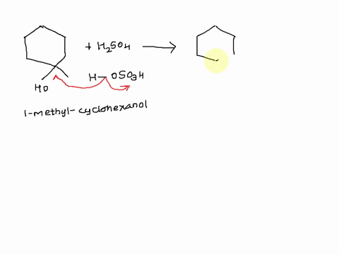 for-the-dehydration-shown-use-curved-arrows-to-show-the-formation-of-the-carbocation-intermediate-in-the-presence-of-sulfuric-acid-hzso4-then-draw-the-structures-of-the-minor-and-major-produ-05565
