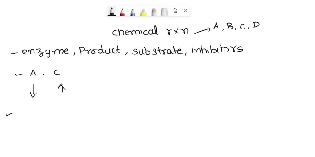 Substance Normal Problem SOLVED: While studying a particular chemical reaction observed in a ...