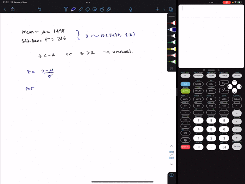 find-the-z-scores-that-corresponds-to-each-value-and-b-determine-whether-any-of-the-values-are-unusu-73407