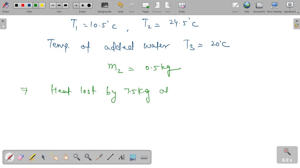 SOLVED: An electric heater carries 12A at 110V, is submerged in 22.5 ...