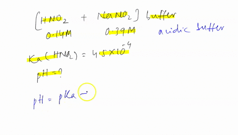 a-solution-is-prepared-at-25-pc-that-is-initially-014-m-in-nitrous-acid-hno2-a-weak-acid-with-k-4sx10-and-039-m-in-sodium-nitrite-nano2-calculate-the-ph-of-the-solution-round-your-answer-to-07439