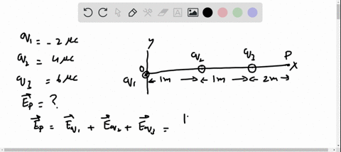 three-point-charges-of-200-c-400-c-and-600-c-are-placed-along-the-x-axis-as-shown-in-the-figure-what-is-the-magnitude-of-the-x-component-of-the-net-electric-field-at-the-point-p