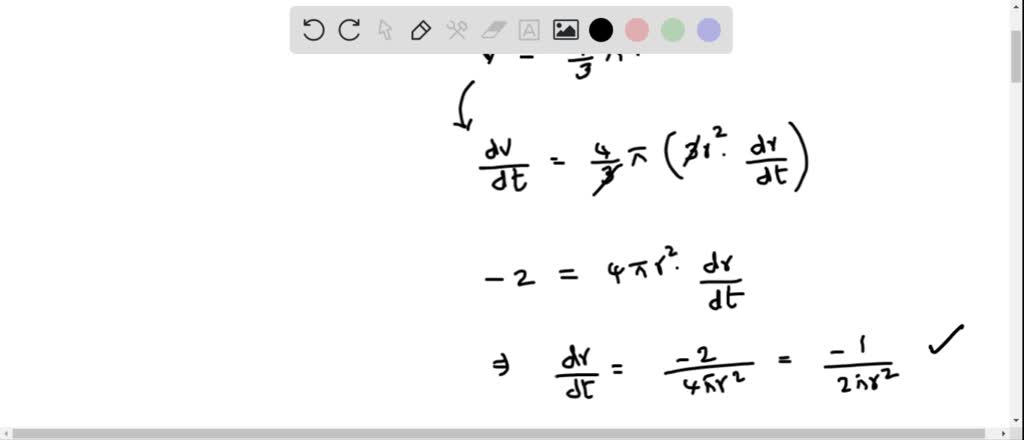 SOLVED: the radius Air escaping 9 from a spherical balloon at a rate cm ...