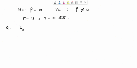 you-are-testing-the-null-hypothesis-that-there-is-no-linear-relationship-between-two-variables-x-and-y-from-your-sample-of-n11-you-determine-that-r055a-what-is-the-value-of-tstat-b-at-the-00-81432