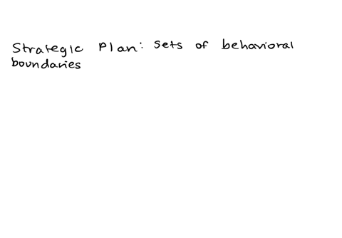 sets-behavioral-boundaries-for-decision-makers-a-social-responsibility-b-strategy-c-the-strategic-plan-d-the-financial-plan-reset-selection