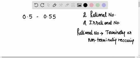 find-two-rational-and-two-irrational-numbers-between-05-and-055-14195