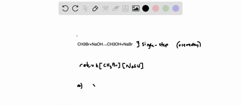 consider-the-singlestep-bimolecular-reaction-ch3brnaohch3ohnabr-when-the-concentrations-of-ch3br-and-naoh-are-both-0190-m-the-rate-of-the-reaction-is-00030-ms-what-is-the-rate-of-the-reactio-21027