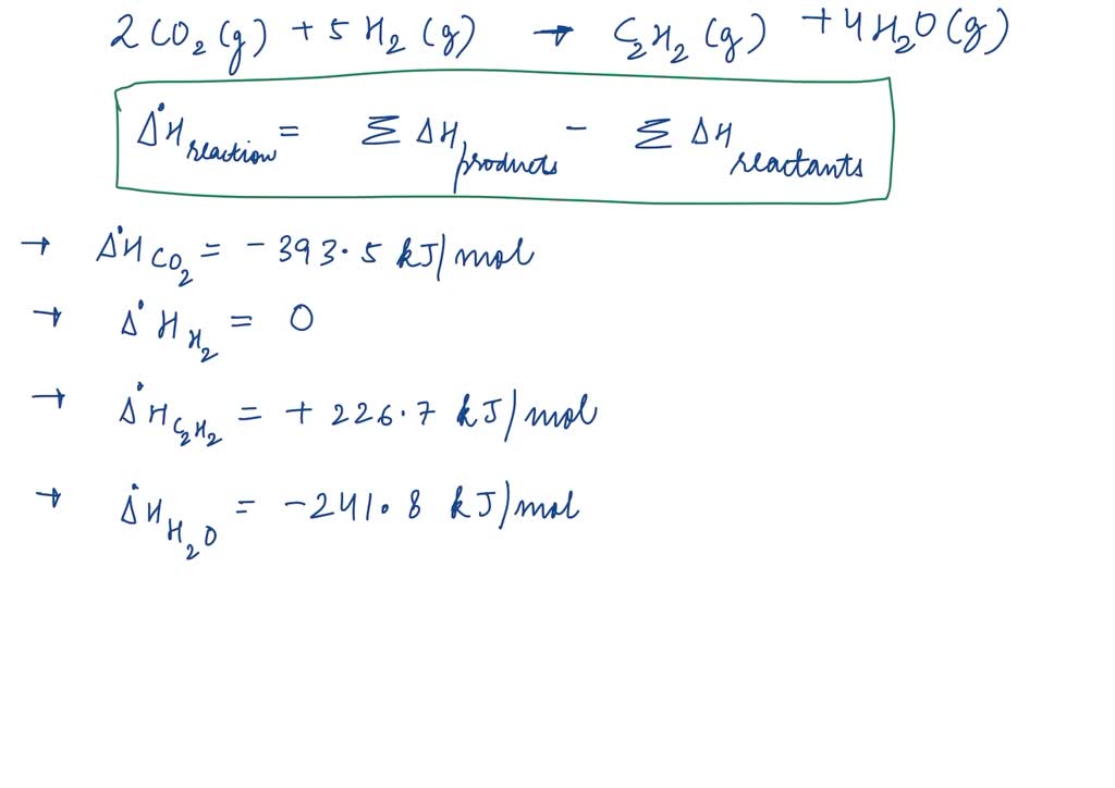 Solved The Following Problems Deal With Standard Enthalpy Of Formation And Standard Enthalpy