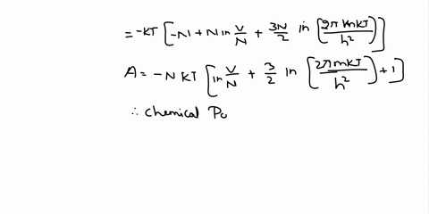 please-be-specific-about-the-solutions-thank-you-so-much-1-use-the-definition-of-the-chemical-potential-of-a-single-component-system-oa-ontv-along-with-the-canonical-partition-function-for-t-49354
