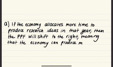 the-economy-has-limited-labor-time-resources-per-year-in-its-production-possibility-frontier-if-it-produces-more-manufacturing-goods-denoted-m-then-it-can-produce-fewer-research-ideas-r-meaning-we-hav