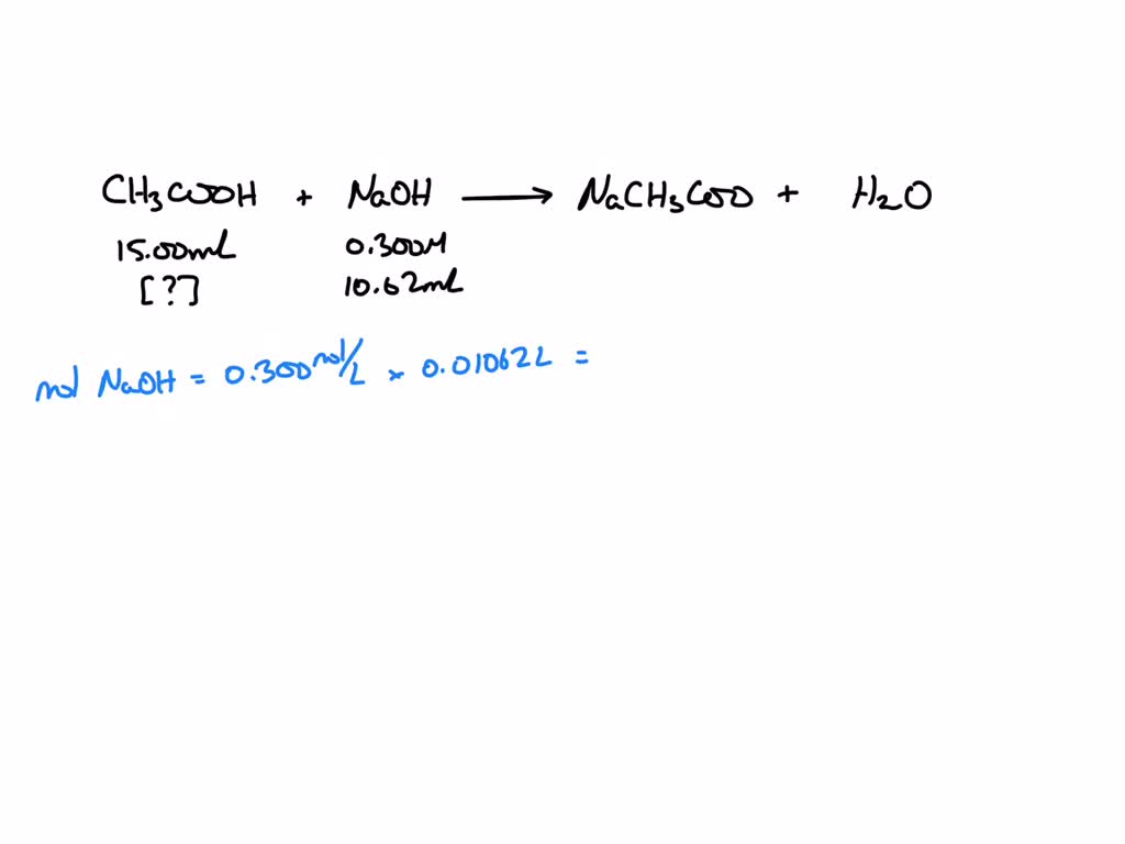 Suppose you titrated a sample of acetic acid (monoprotic acid) with a 0