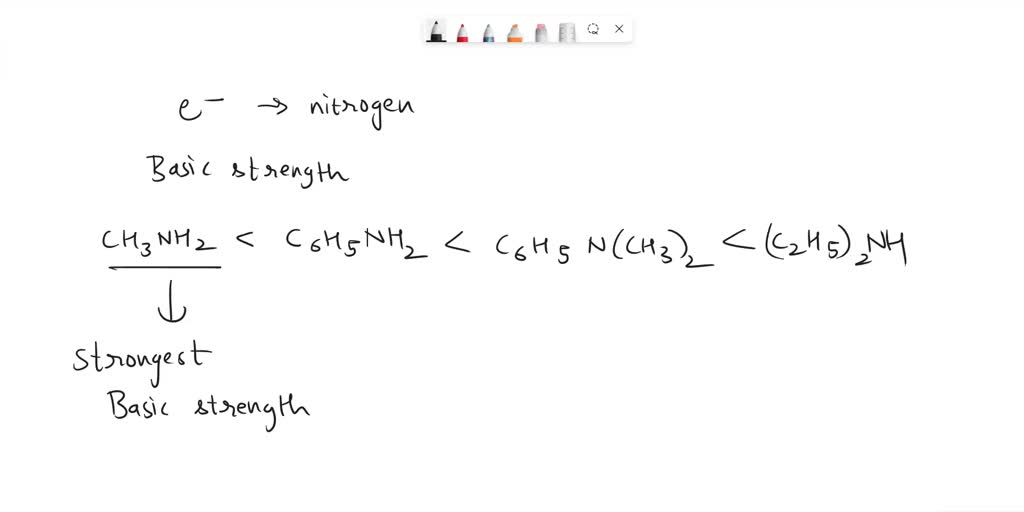 (i) Arrange the following compounds in an increasing order of basic