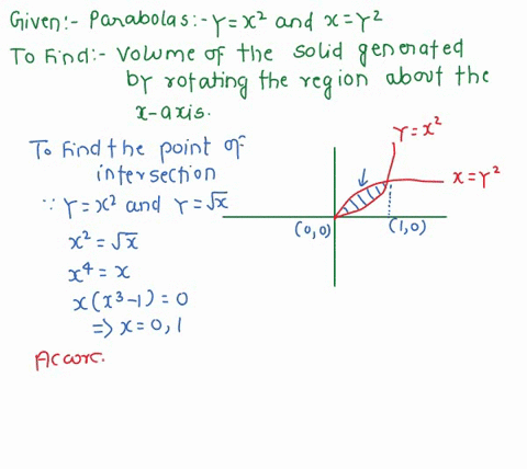 1-6-12-find-the-volume-of-the-solid-generated-by-rotating-the-region-bounded-by-the-parabolas-y-x2-and-x-v-about-the-x-axis-1-2-10-13-find-the-volume-of-the-solid-obtained-by-rotating-the-re-65162