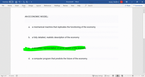 an-economic-model-is-a-a-mechanical-machine-that-replicates-the-functioning-of-the-economy-b-a-fully-83277