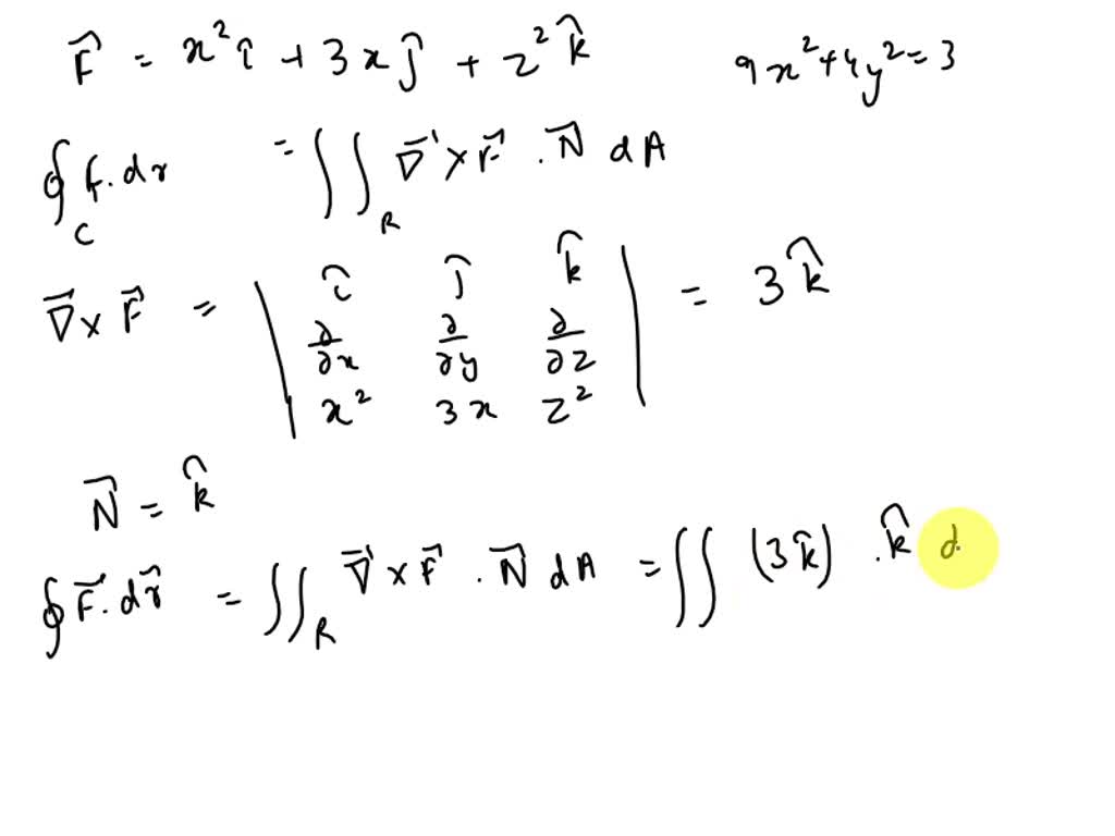 SOLVED: Use the surface integral in Stokes' Theorem to calculate the ...