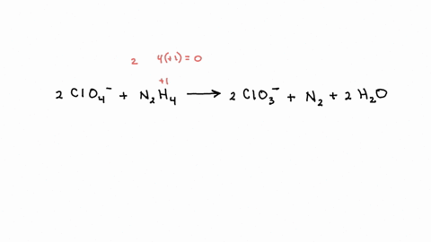 2clo4-n2h4-2clo3-n2-2h2o-in-the-above-reaction-the-oxidation-state-of-nitrogen-changes-from-___-to-___-how-many-electrons-are-transferred-in-the-reaction-98623