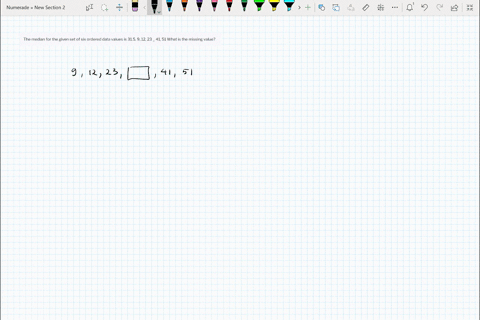 the-median-for-the-given-set-of-six-ordered-data-values-is-315-9-12-23-_-41-51-what-is-the-missing-value-37438