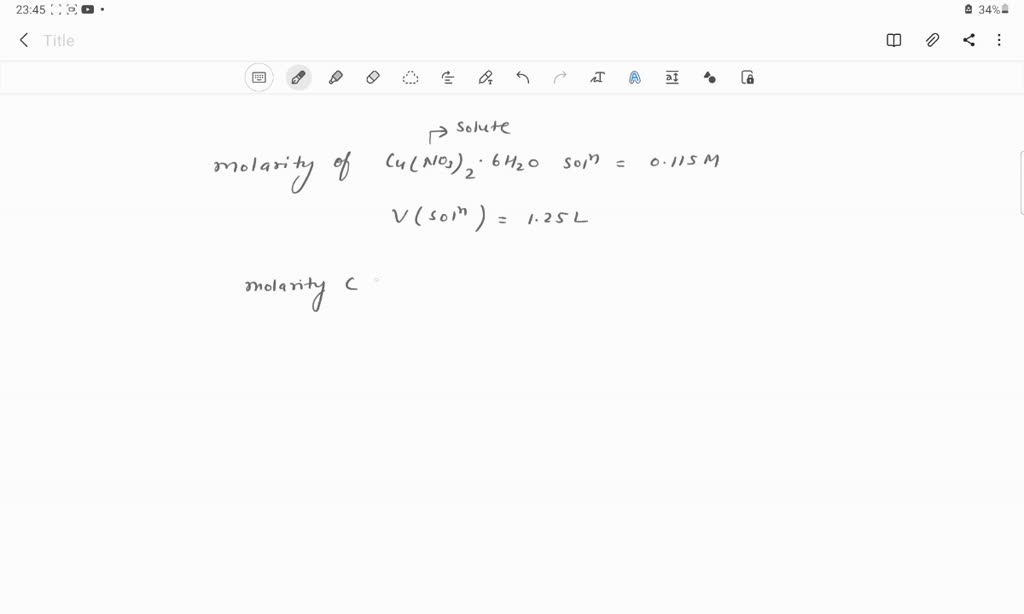 SOLVED You need to make an aqueous solution of 0.220 M copper(II