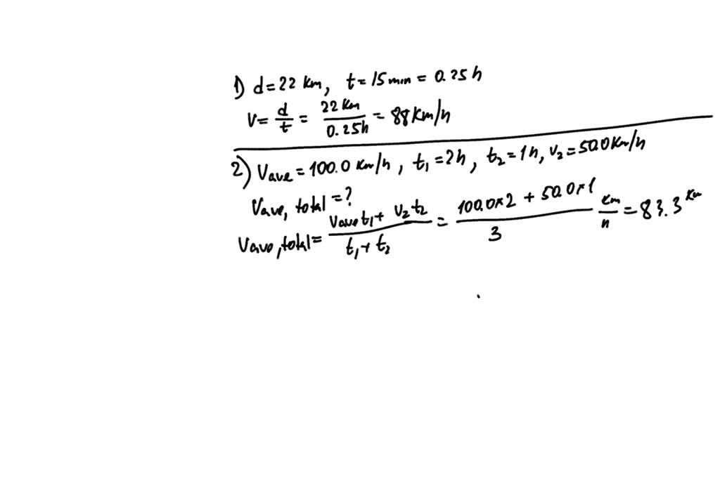 solved-what-is-the-average-speed-in-km-h-for-a-car-that-travels-22-km