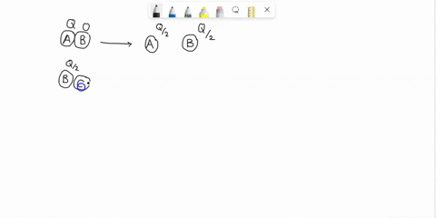 a-metal-sphere-a-has-charge-2q-two-other-spheres-b-and-c-are-identical-to-a-except-they-have-zero-net-charge-a-touches-b-then-the-two-spheres-are-separated-b-touches-c-then-those-spheres-are-82375