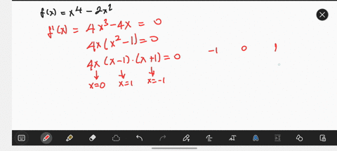 fx-x4-2x2-find-the-turning-points-of-fx-and-classify-them-as-max-or-min-points