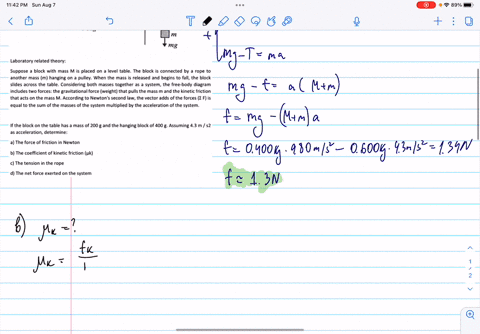 coefficient-of-friction-objective-determine-the-kinetic-friction-present-between-two-surfaces-that-move-relative-t0-each-other-calculate-the-coefficient-of-kinetic-friction-mg-mg-laboratory-90137