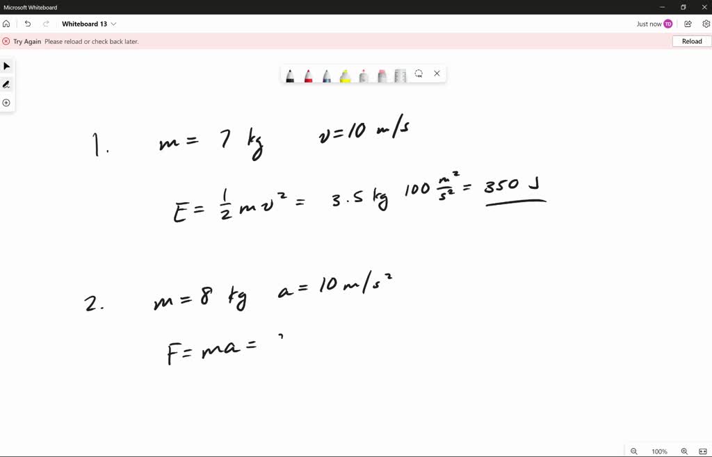 SOLVED 1. What will be the energy of a 7 kg bowling ball